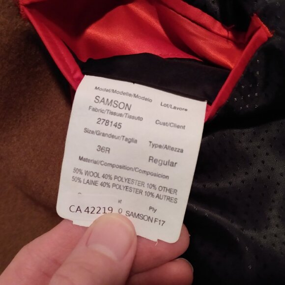 Vizoni Uomo Men's Long coat wool blend, new - Picture 4 of 5